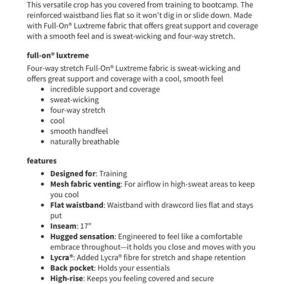 Lululemon Train Times Crop (17") in Black - Picture 8 of 8